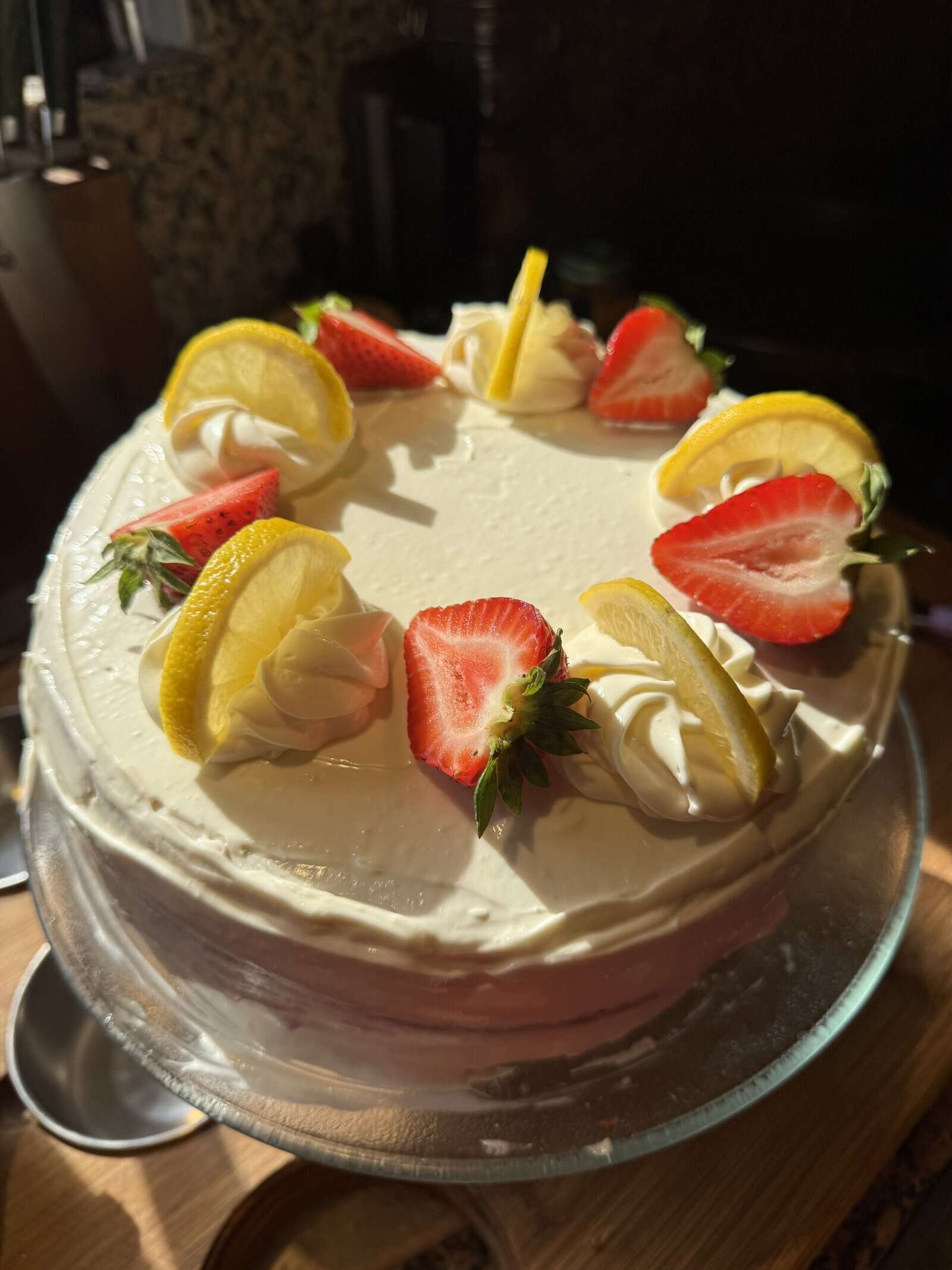 Strawberry Lemon Olive Oil Cake