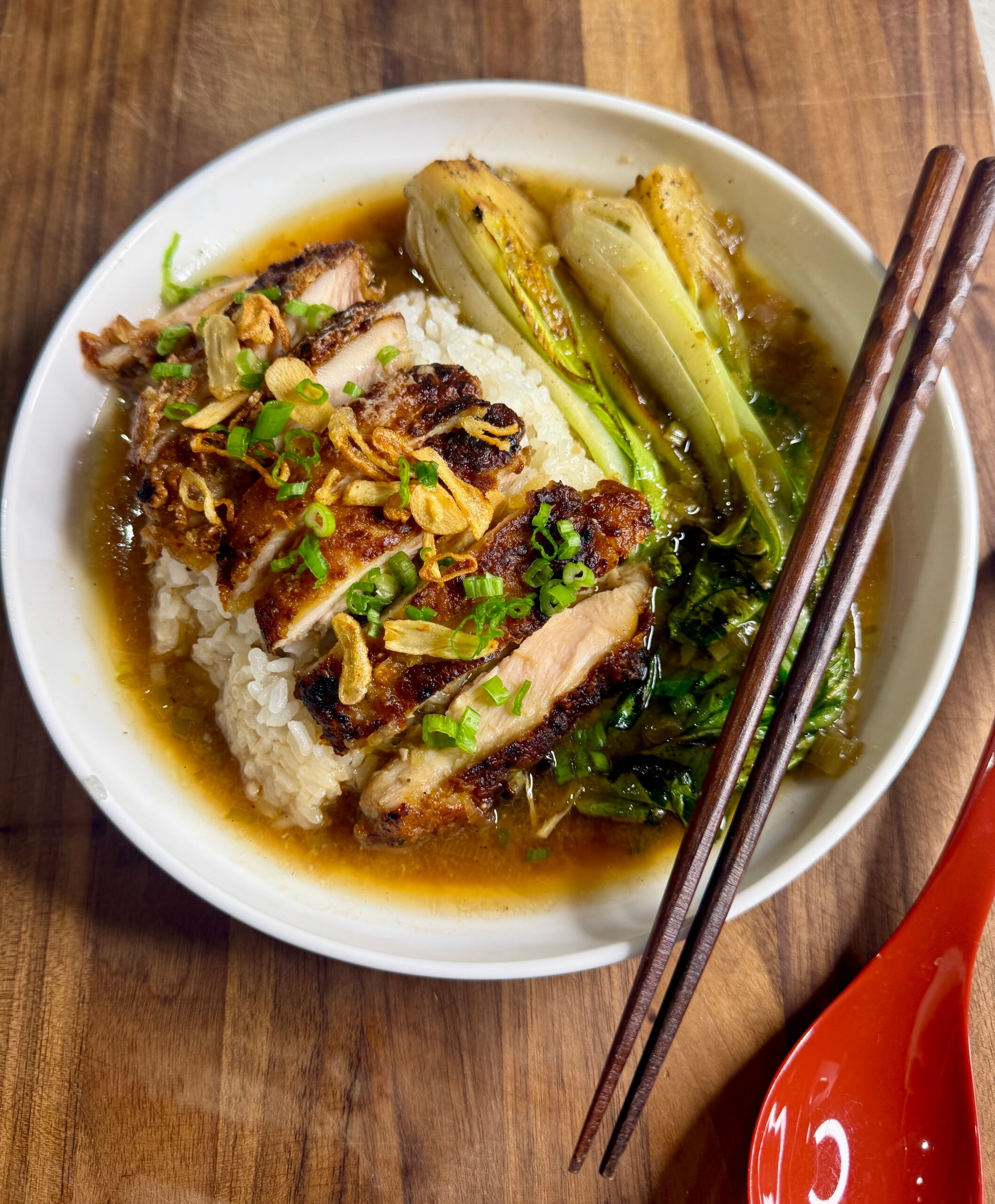 Brothy Chicken and Rice